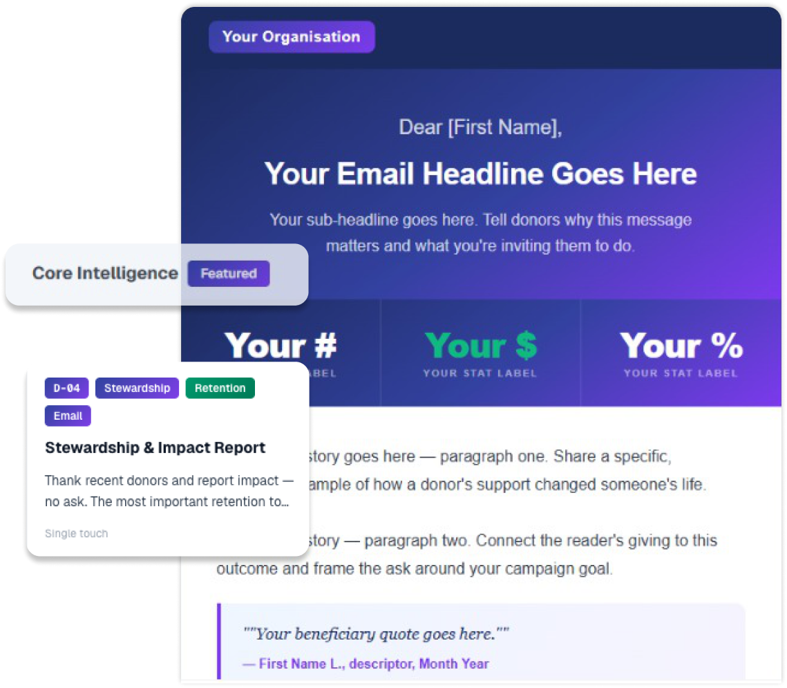 GivingSignal product preview